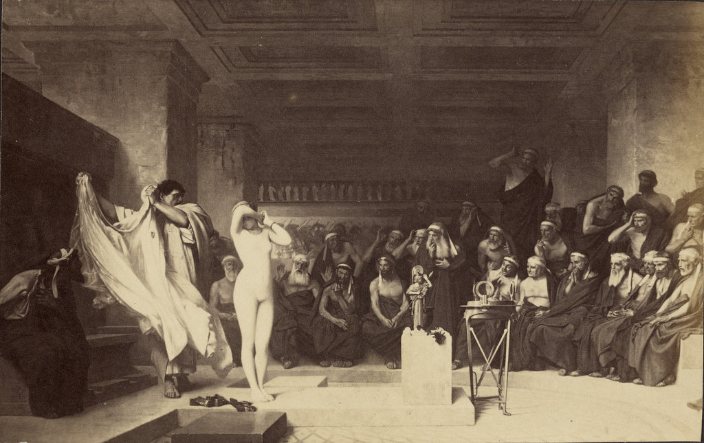 Unknown:[Phryne before the Areopagus by Jean-Léon Gérôme], Poster Print Wall Art
