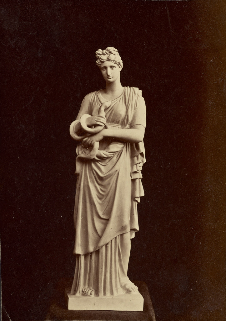 Unknown:[Statue of woman with snake], Poster Print Wall Art