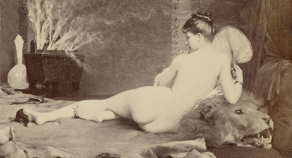 Unknown:[Painting of female nude by Jules Joseph Lefebvre], Poster Print Wall Art