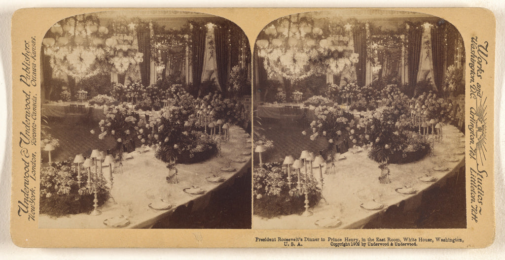 Underwood & Underwood:President Roosevelt's Dinner to Prince, Poster Print Wall Art