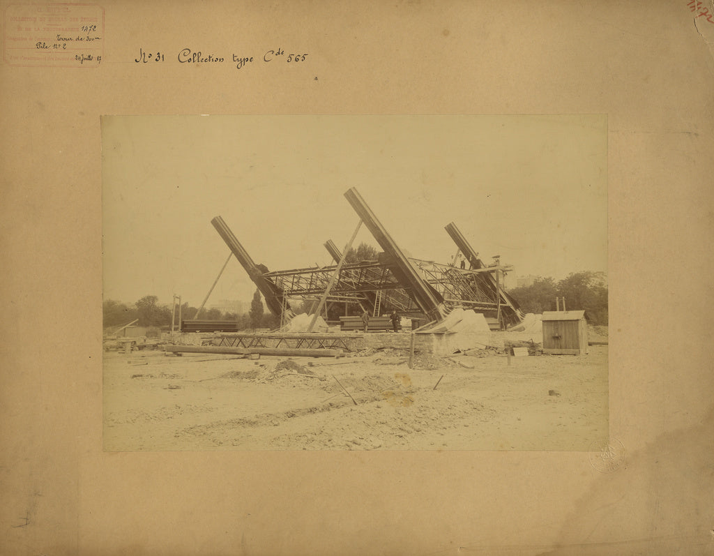 Albert Broise:The First Pieces of the Tower, Poster Print Wall Art