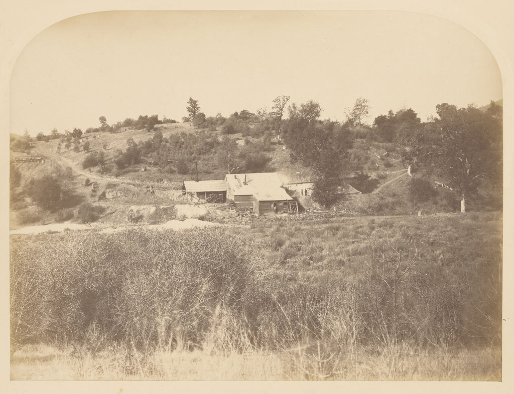 Carleton Watkins:[Agua Fria Mill],16x12"(A3)Poster