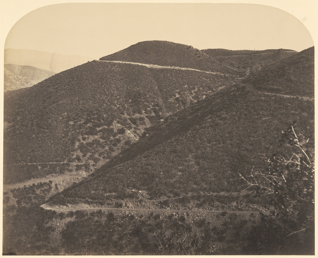 Carleton Watkins:[Railroad] / [Railroad Down the Mountain], Poster Print Wall Art