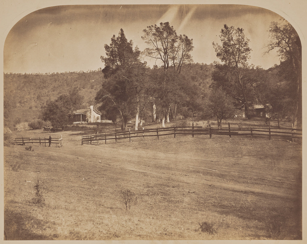 Carleton Watkins:[Residence of J.C. Fremont  -  Bear Valley],16x12"(A3)Poster