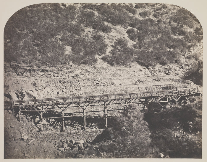 Carleton Watkins:[Rail Road Bridge] / [Railroad Bridge, Cape,16x12