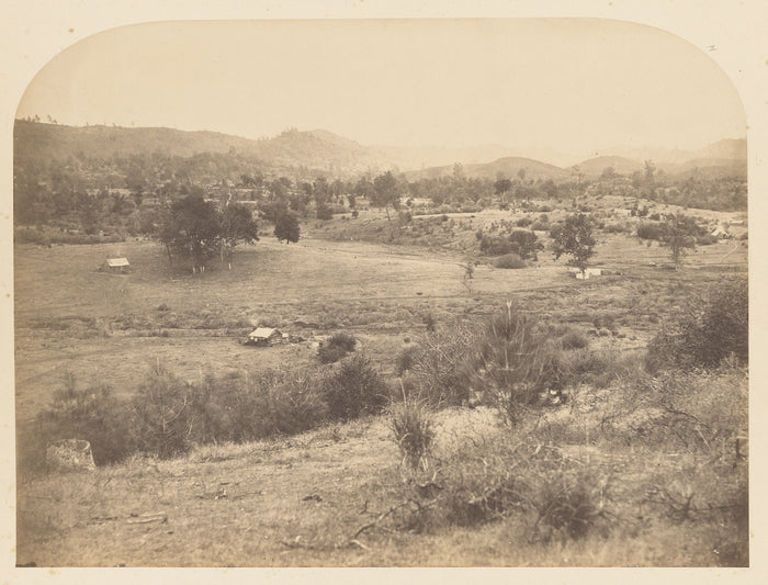 Carleton Watkins:[Site of Camp of J.C. Fremont, Agua Fria, 1,16x12