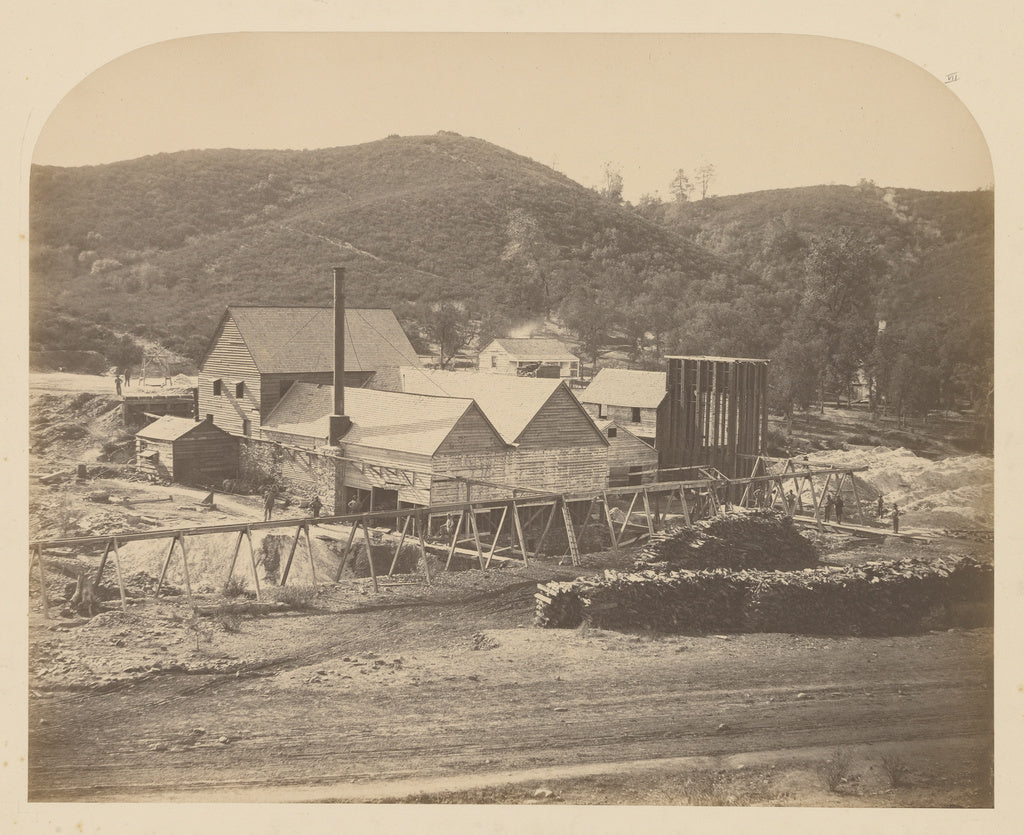 Carleton Watkins:[Mt. Ophir Mill], Poster Print Wall Art