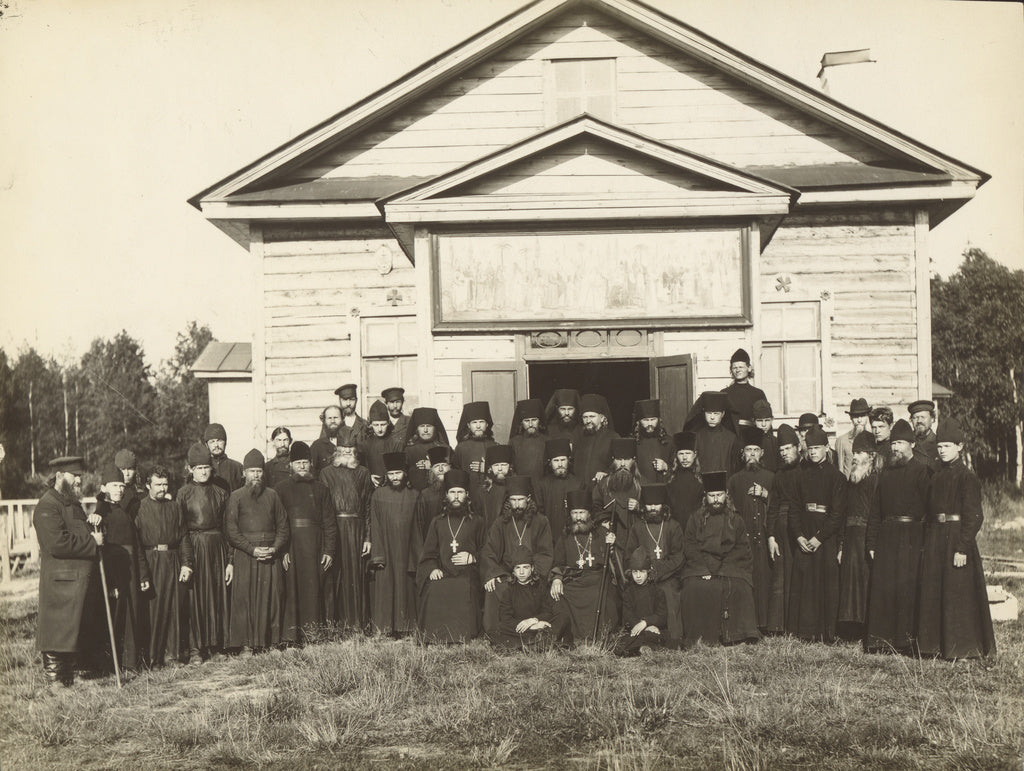 Karl Karlovitz Bulla:Makarevsky Retreat, Group of priests, Poster Print Wall Art