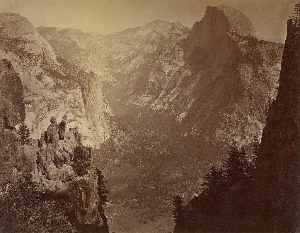 Carleton Watkins:[The Domes from Glacier Rock], Poster Print Wall Art