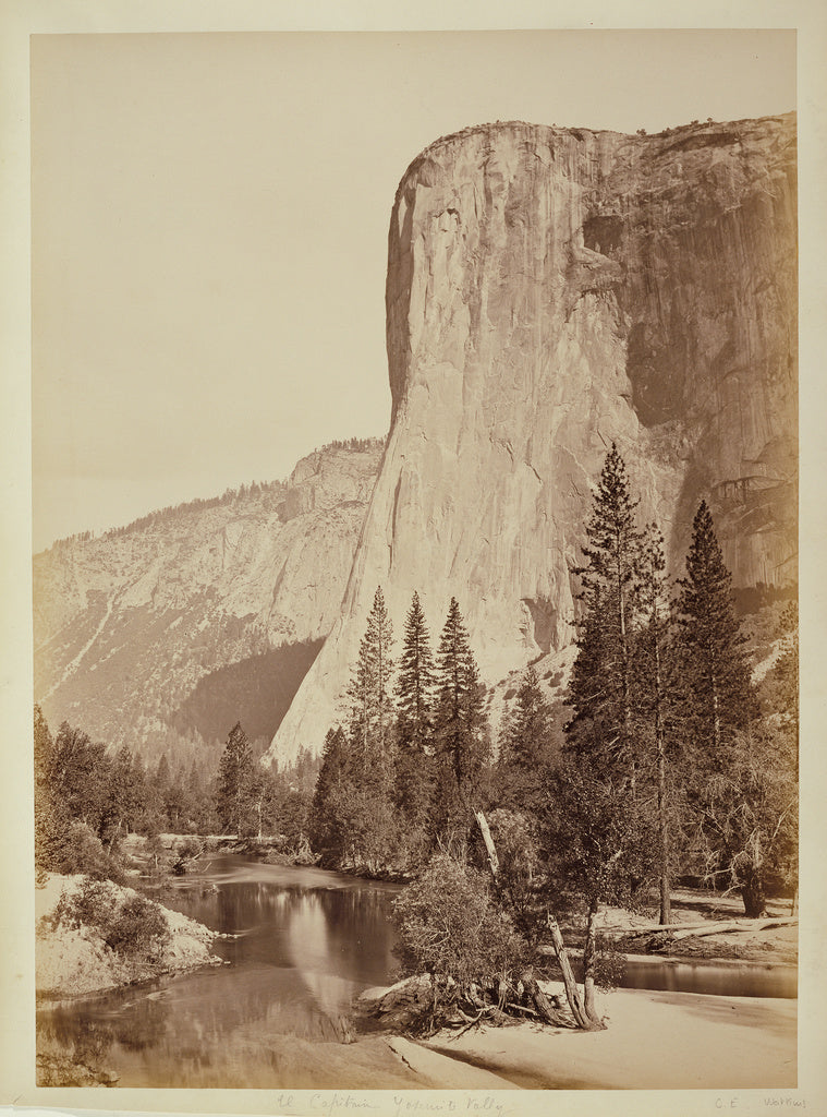 Carleton Watkins:[El Capitan, Yosemite Valley], Poster Print Wall Art