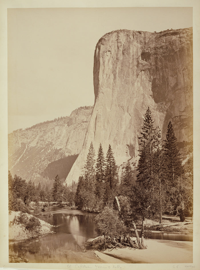 Carleton Watkins:[El Capitan, Yosemite Valley],16x12