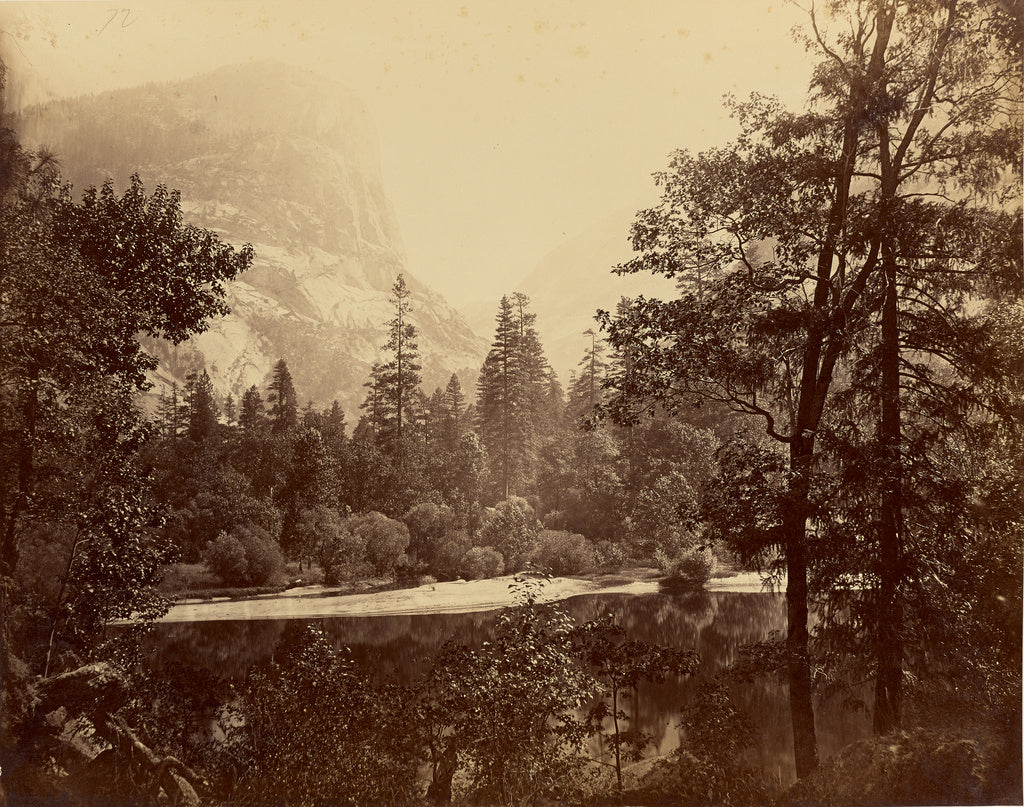 Carleton Watkins:["The Lake" - Yo Semite Valley] / [Lake Ban, Poster Print Wall Art
