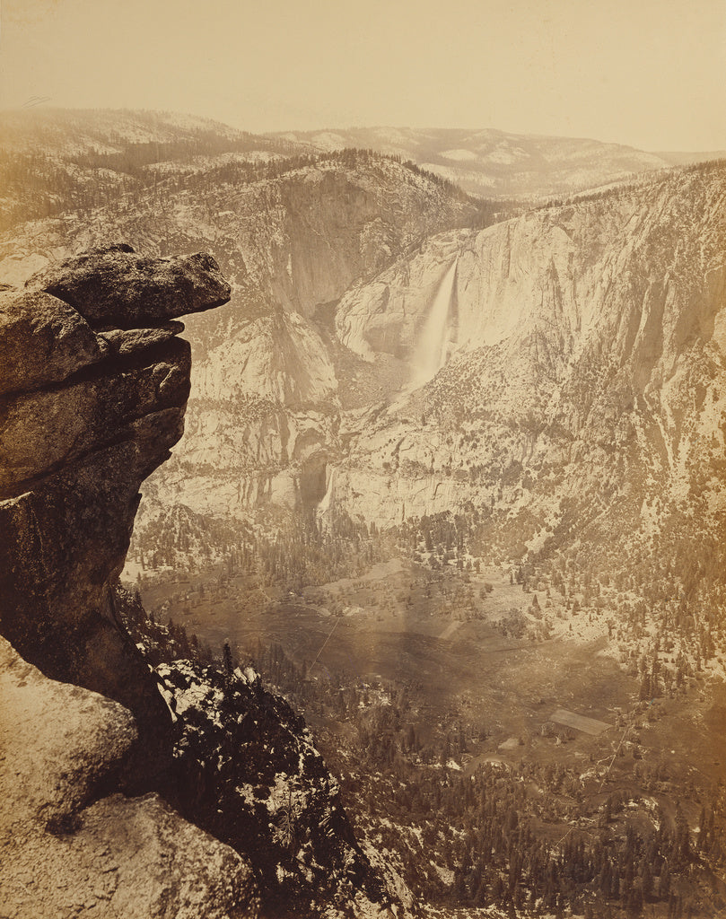 Carleton Watkins:[Yosemite Falls from Glacier Point],16x12"(A3)Poster