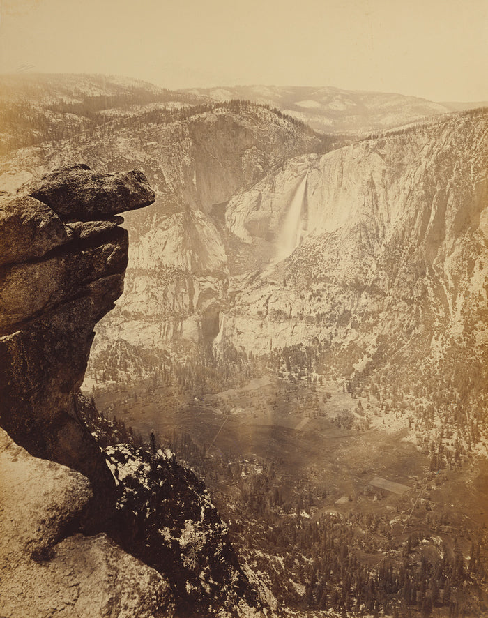 Carleton Watkins:[Yosemite Falls from Glacier Point],16x12