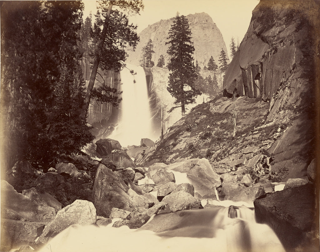 Carleton Watkins:[Vernal Fall 300 feet] / [Piwyac, Vernal Fa,16x12"(A3)Poster