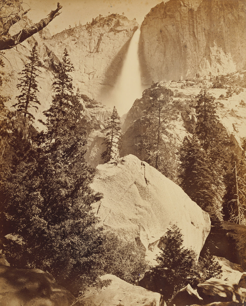 Carleton Watkins:[Upper Yosemite Fall 1600 ft.],16x12"(A3)Poster