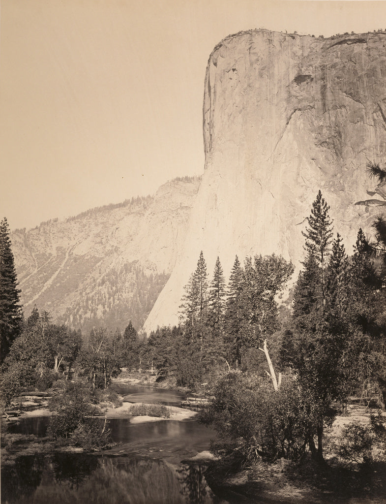 Carleton Watkins:El Capitan (3600 ft.) Yosemite, Poster Print Wall Art