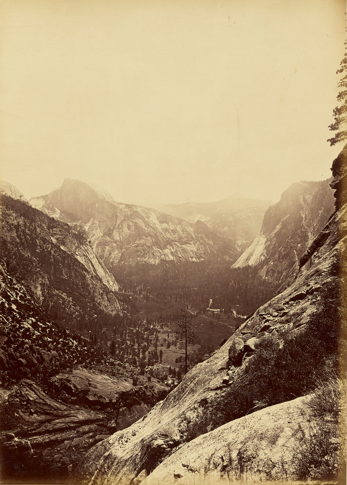 Carleton Watkins:[The Domes from the Foot of the Upper Yosem,16x12