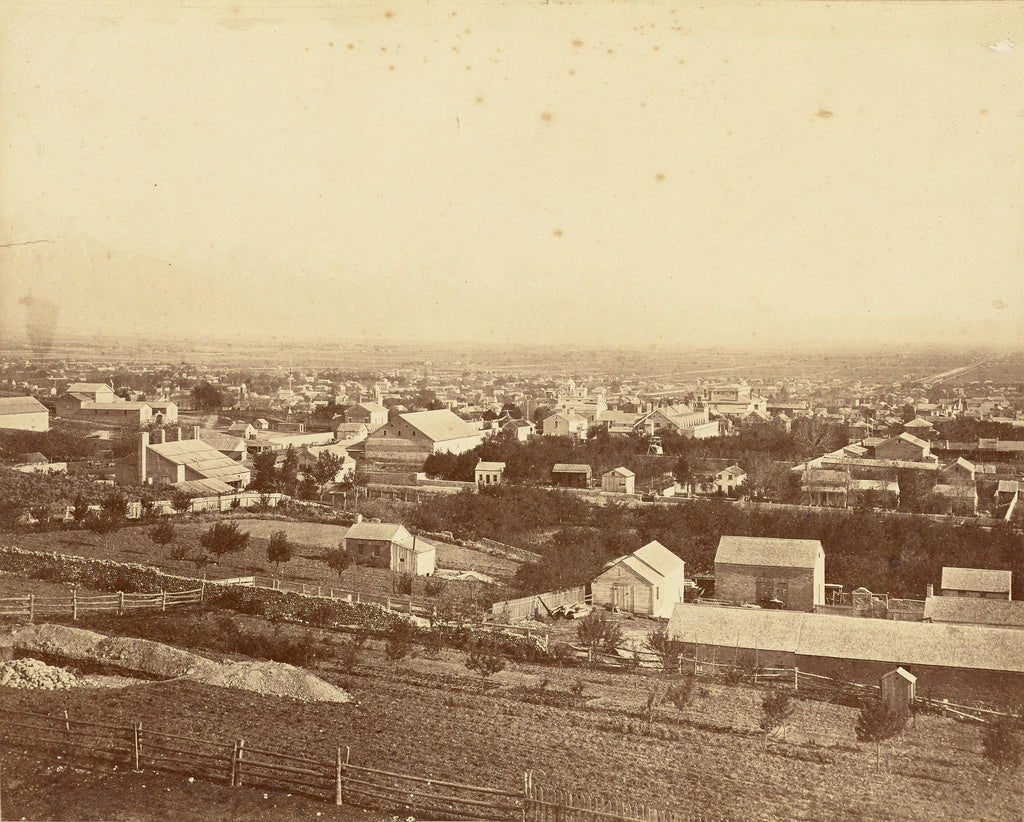 Carleton Watkins:[Utah] / [View of Salt Lake City, Utah], Poster Print Wall Art