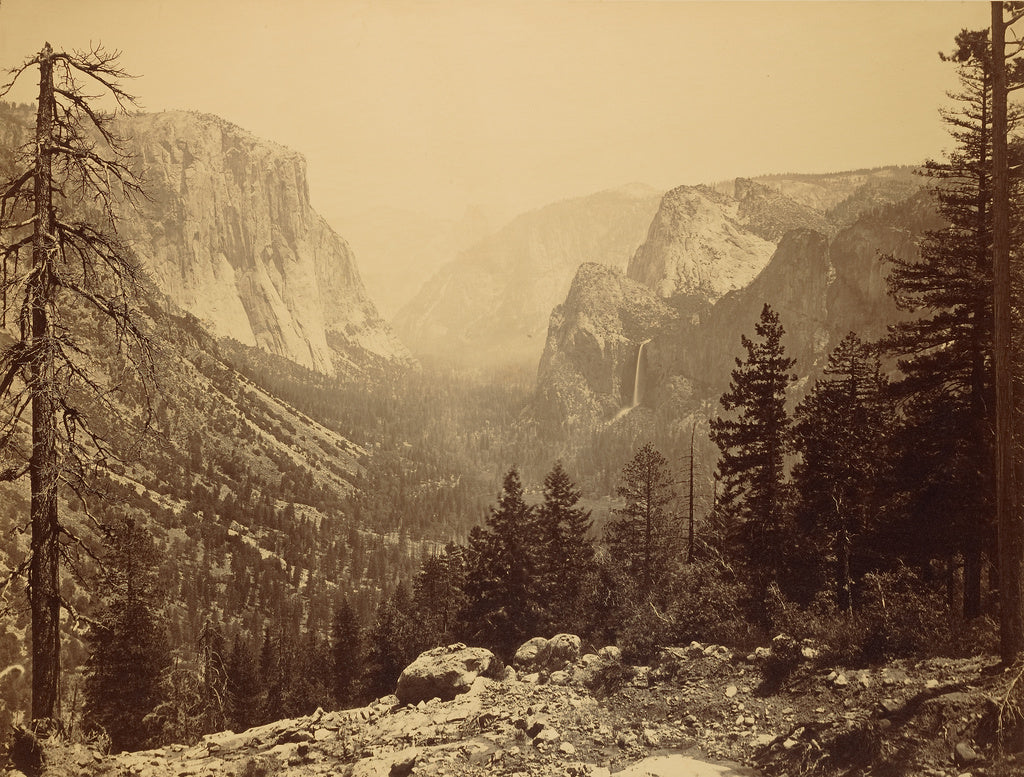Carleton Watkins:The Yosemite Valley from Inspiration Pt. Ma, Poster Print Wall Art