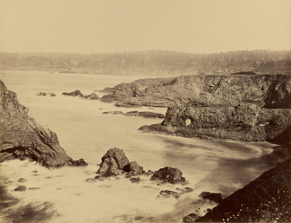 Carleton Watkins:[Coast View of Mendocino], Poster Print Wall Art