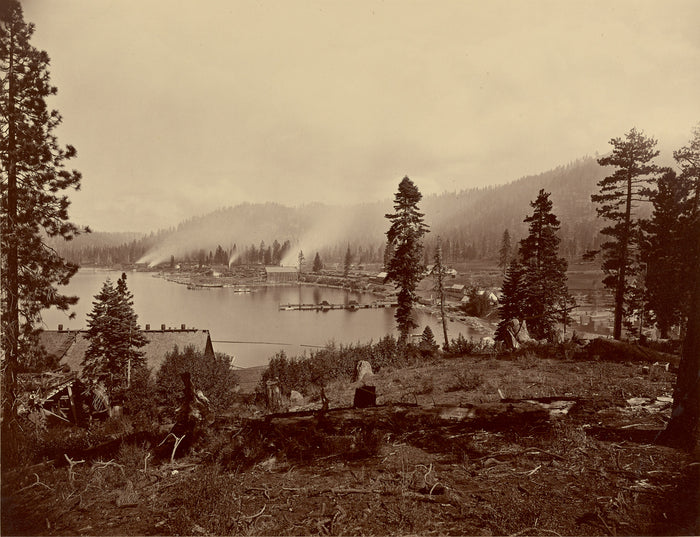 Carleton Watkins:View of Gleenbrook [sic] Bay, Lake Tahoe, S,16x12