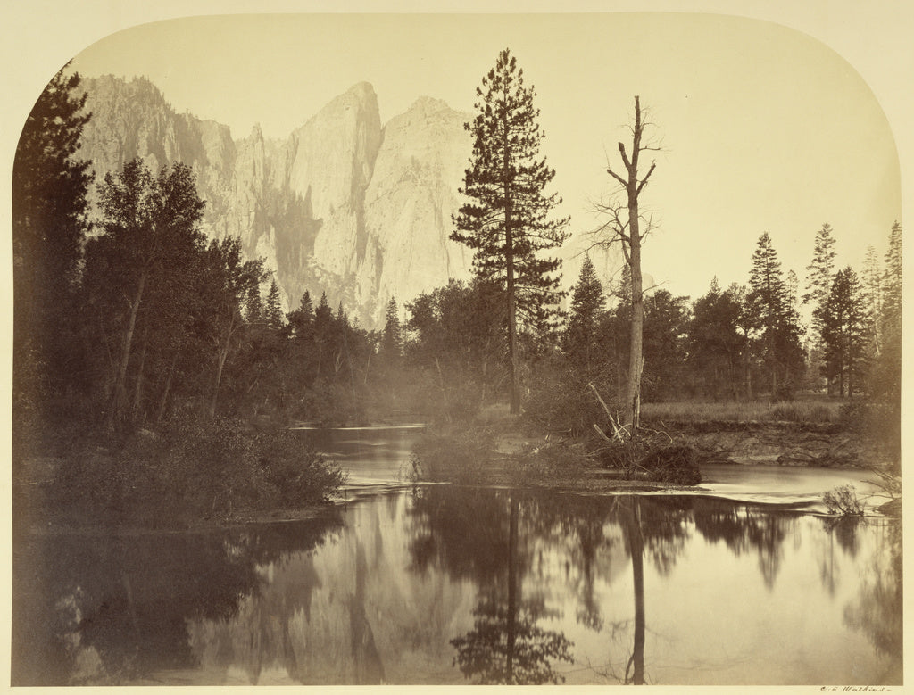 Carleton Watkins:River View - Down the Valley - Yo Semite, Poster Print Wall Art