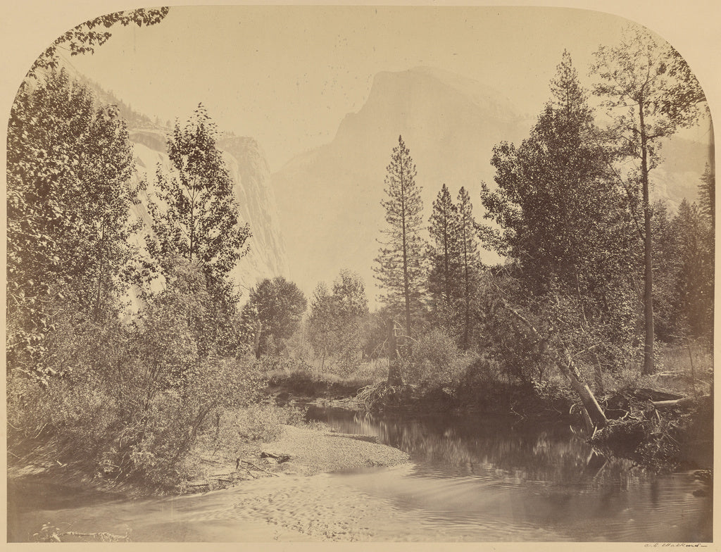Carleton Watkins:Tasayac - Half Dome - 4967 ft. Yo Semite, Poster Print Wall Art