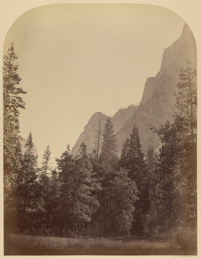 Carleton Watkins:Outline View of the Half Dome - 4967 ft., Y,16x12