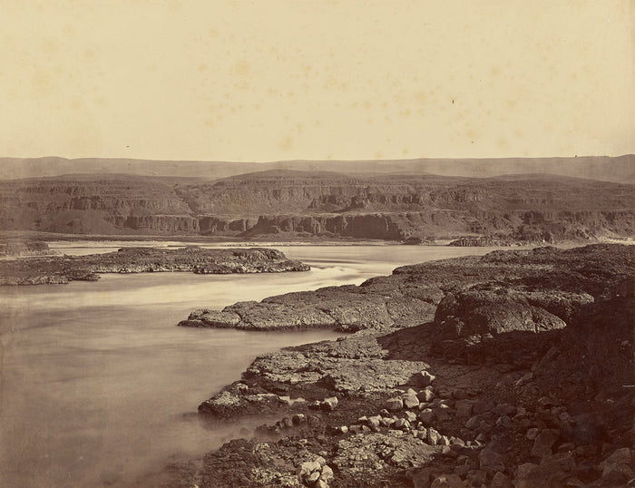 Carleton Watkins:[The Passage of the Dalles, Columbia River],16x12