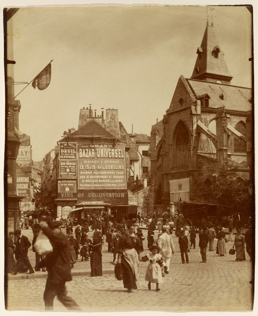 Eugène Atget:[Place Saint-Médard], Poster Print Wall Art