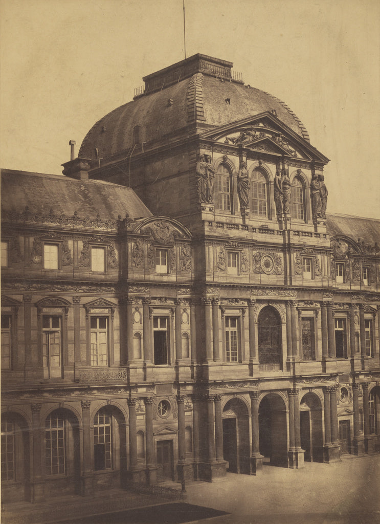 edouard Baldus:[Paris Louvre. Pavilion d'Horlogue], Poster Print Wall Art