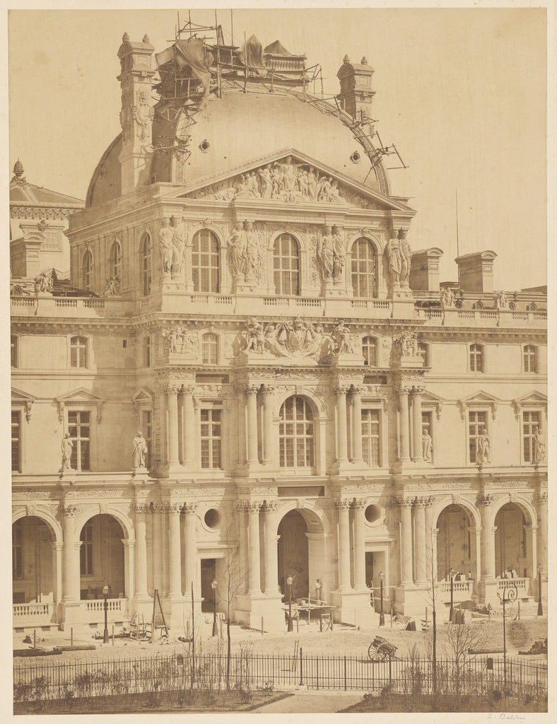 edouard Baldus:[The Louvre], Poster Print Wall Art