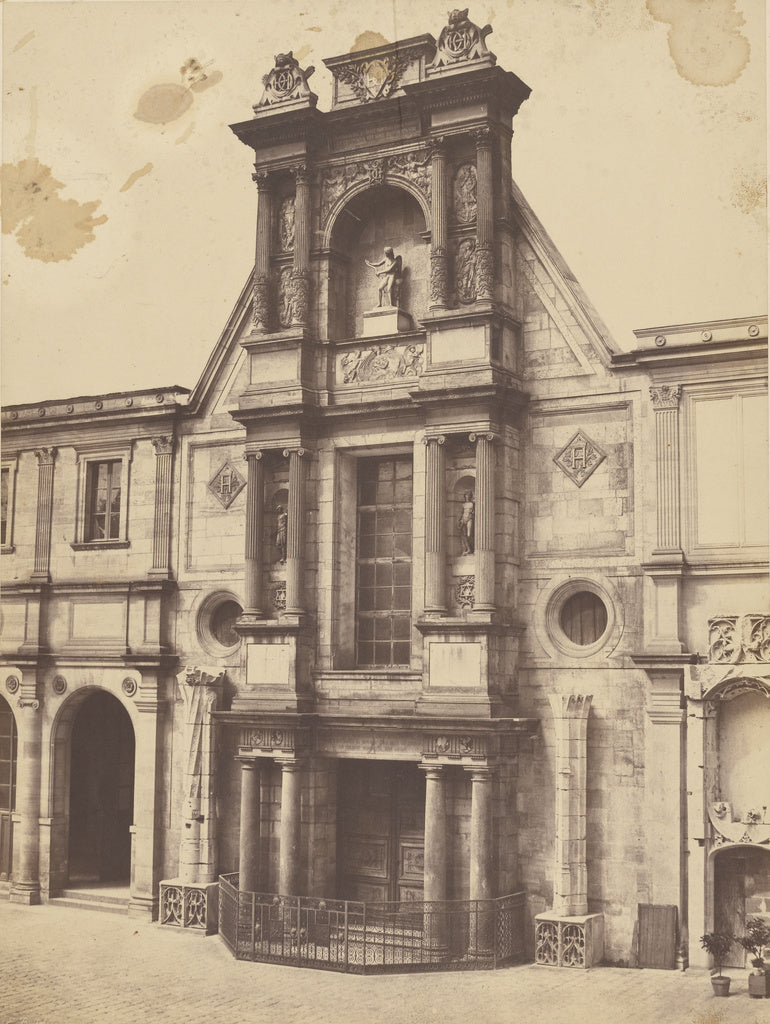edouard Baldus:[Building facade], Poster Print Wall Art