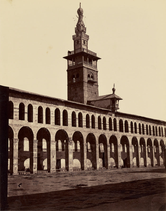 Félix Bonfils:Minaret de la Fiancee - Damas,16x12