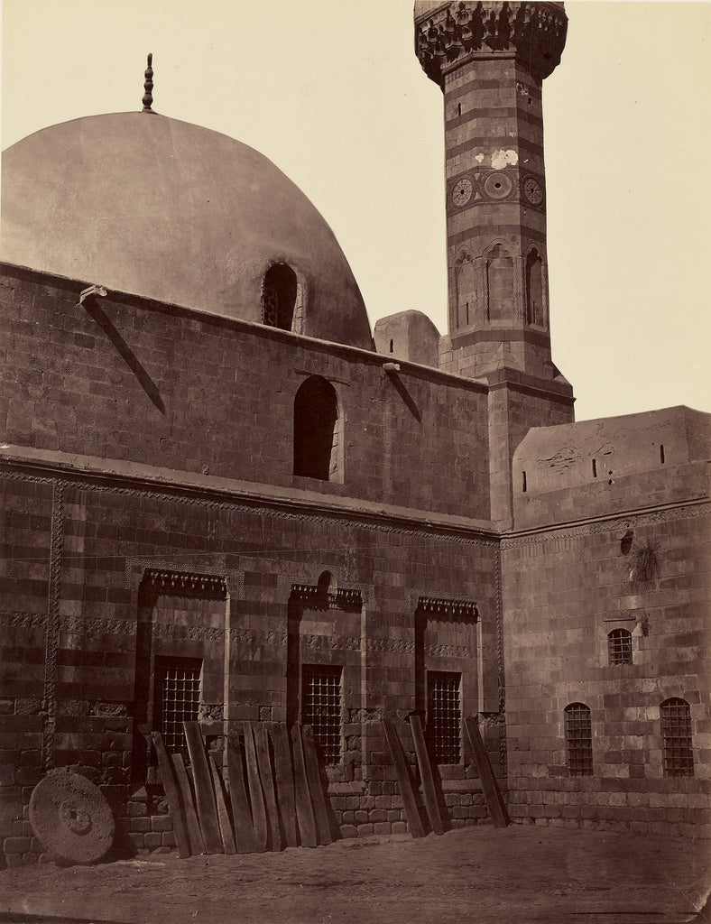 Félix Bonfils:Mosquee Es-Sahgir, au faubourg de Meydan - Da, Poster Print Wall Art