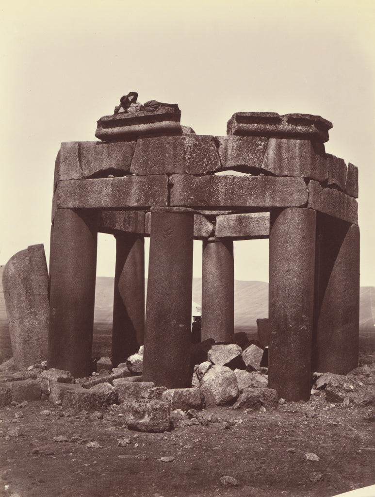 Félix Bonfils:Coupole de Douris, dans la plaine de la Bekaa, Poster Print Wall Art
