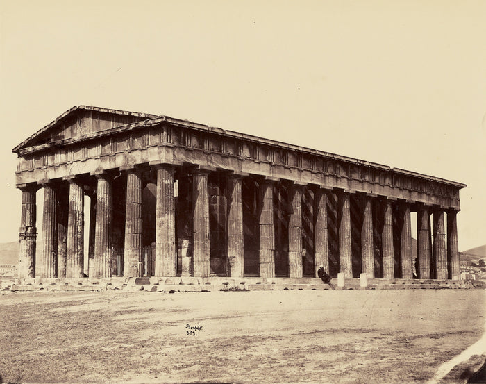 Félix Bonfils:Temple de Thesee - Athenes. [Hephaistion],16x12