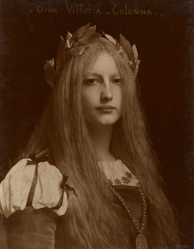 Adolphe Braun:J. Febre's "Vittoria Colonna", Poster Print Wall Art