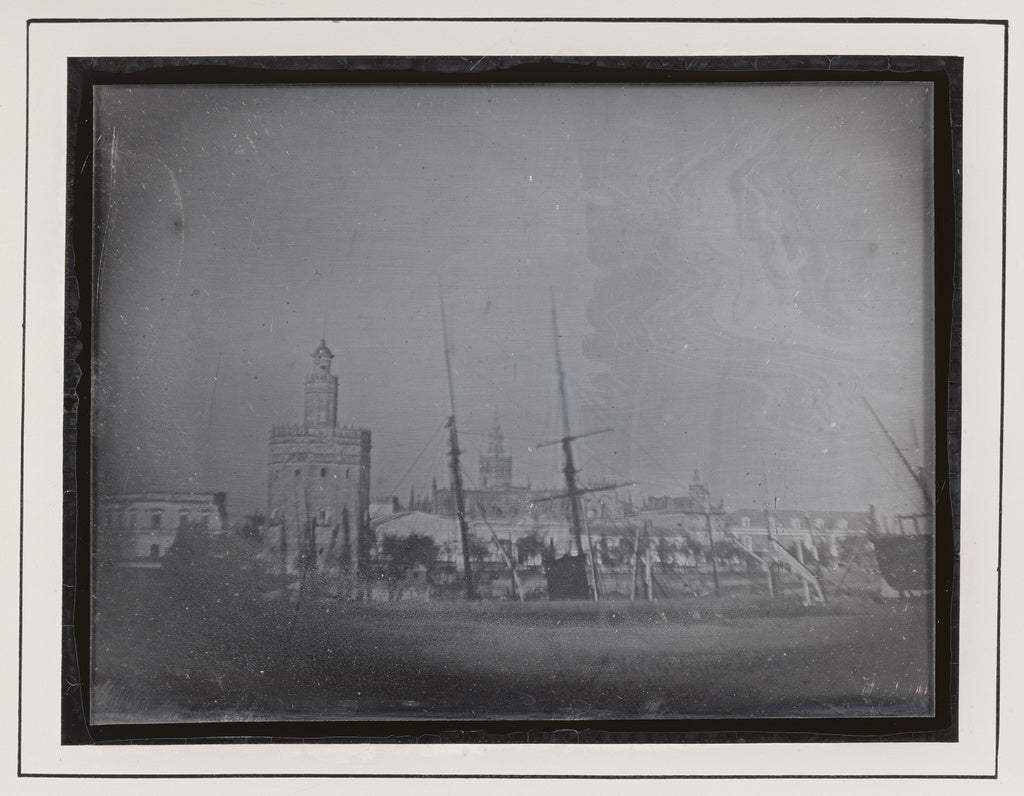 Théophile GautierAttributed to:[View of Seville, Spain], Poster Print Wall Art