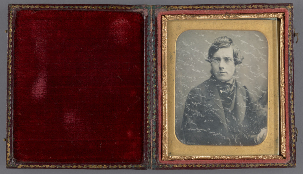 GuyAttributed to:[Portrait of a Young Man with Fuzzy Sidebur, Poster Print Wall Art