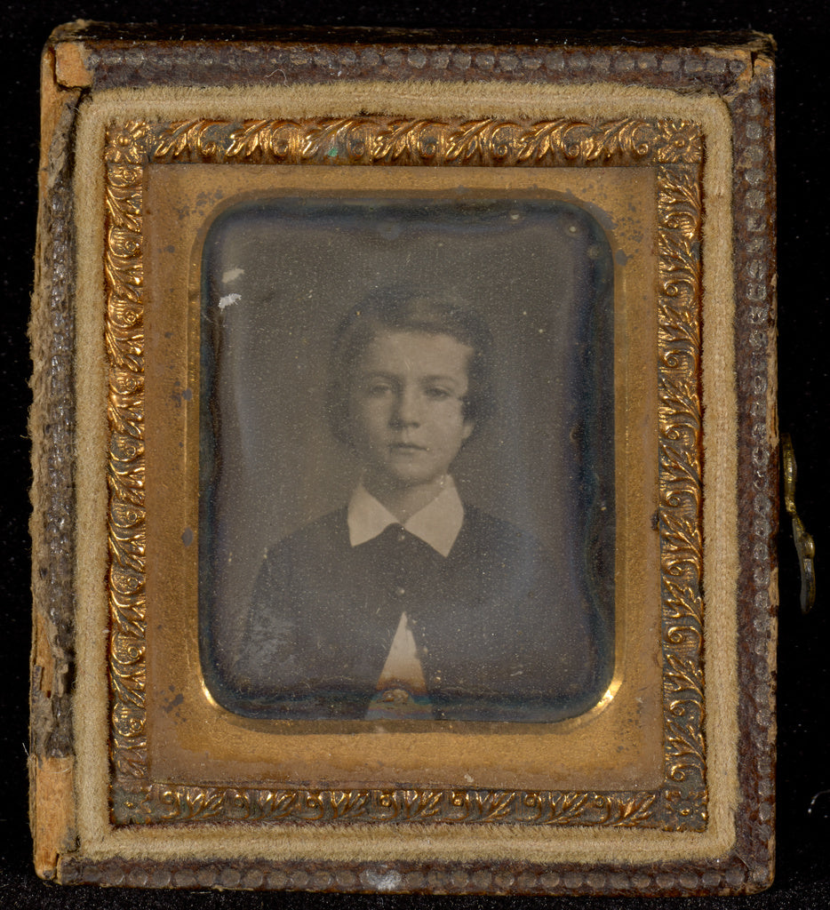 Unknown maker, American:[Bust portrait of a Boy], Poster Print Wall Art