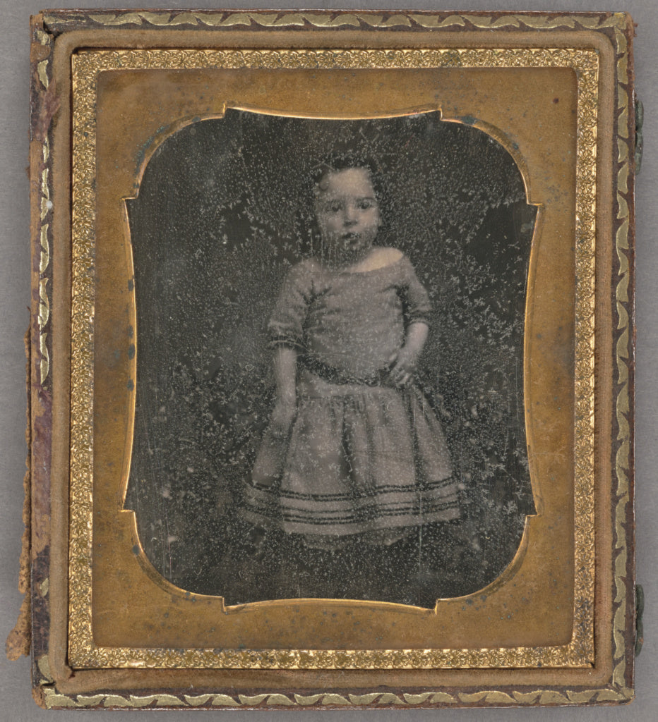 Unknown maker, American:[Portrait of a Young Girl, Standing], Poster Print Wall Art