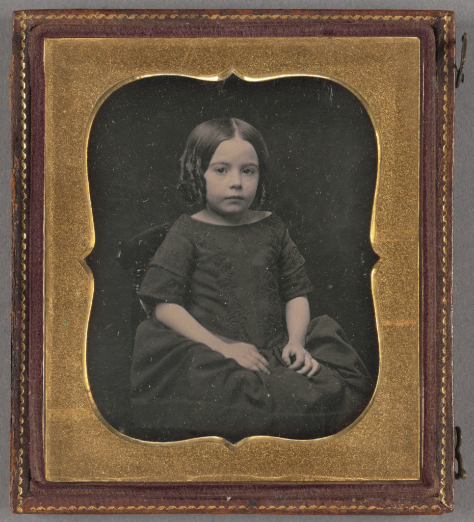 Unknown maker, American:[Portrait of a Little Girl with Ring, Poster Print Wall Art