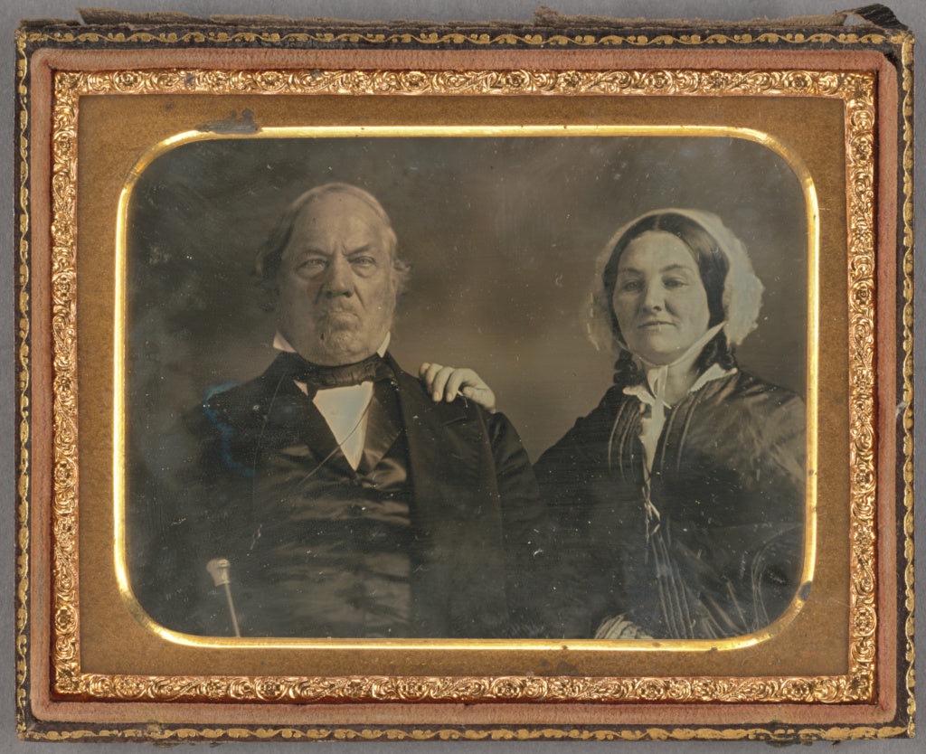 Unknown maker, American:[Portrait of a Man and Woman], Poster Print Wall Art