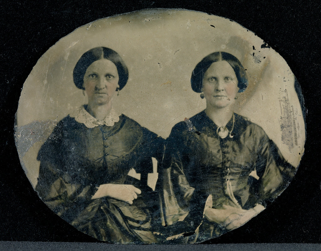 Unknown maker, American:[Portrait of Two Seated Women], Poster Print Wall Art