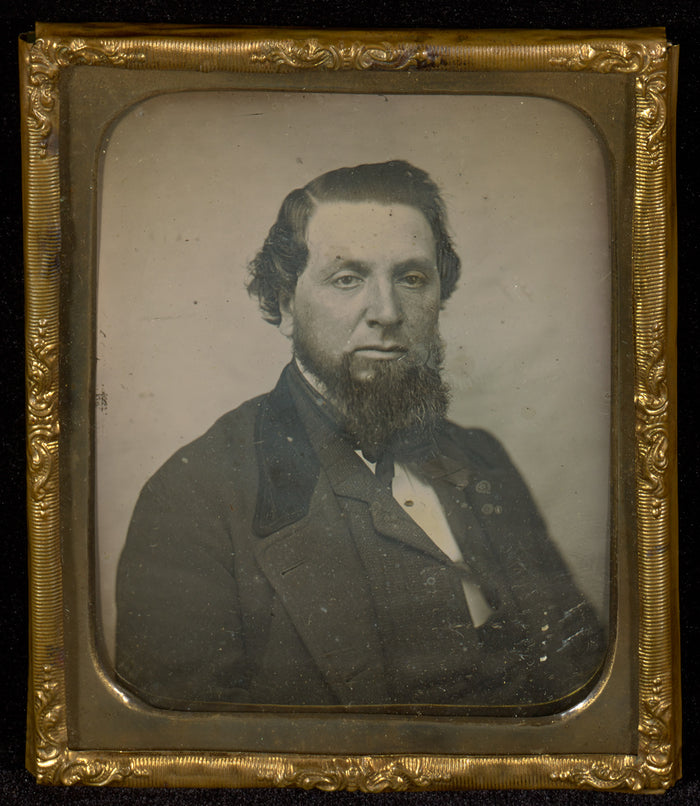 Unknown maker, American:[Portrait of a Man with Bushy Chin B,16x12