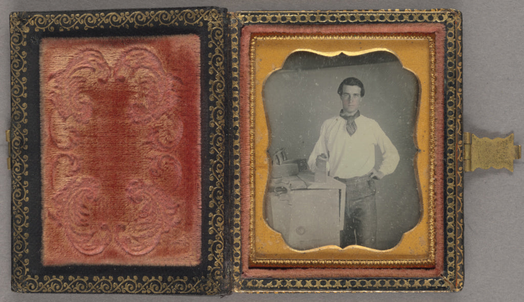 Unknown maker, American:[Portrait of a Carpenter], Poster Print Wall Art