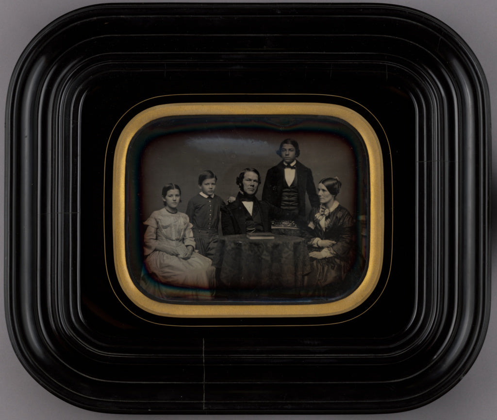 Unknown maker, American:[Family portrait], Poster Print Wall Art