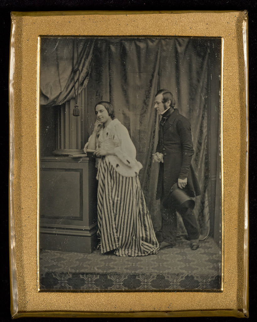 Jabez H. Hogg:[Jabez H. Hogg and his wife], Poster Print Wall Art